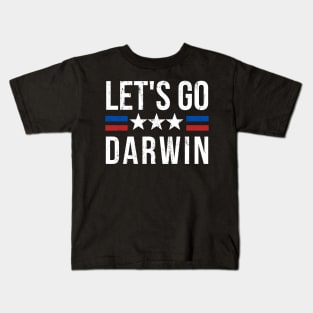 Lets Go Darwin US Flag Vintage Kids T-Shirt